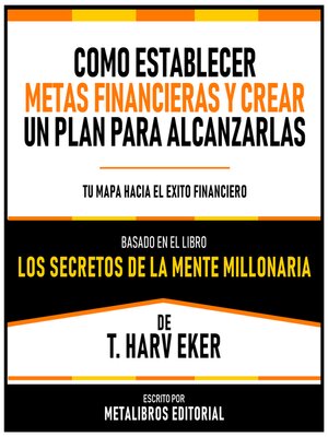 cover image of Como Establecer Metas Financieras Y Crear Un Plan Para Alcanzarlas--Basado En El Libro Los Secretos De La Mente Millonaria  De T. Harv Eker
